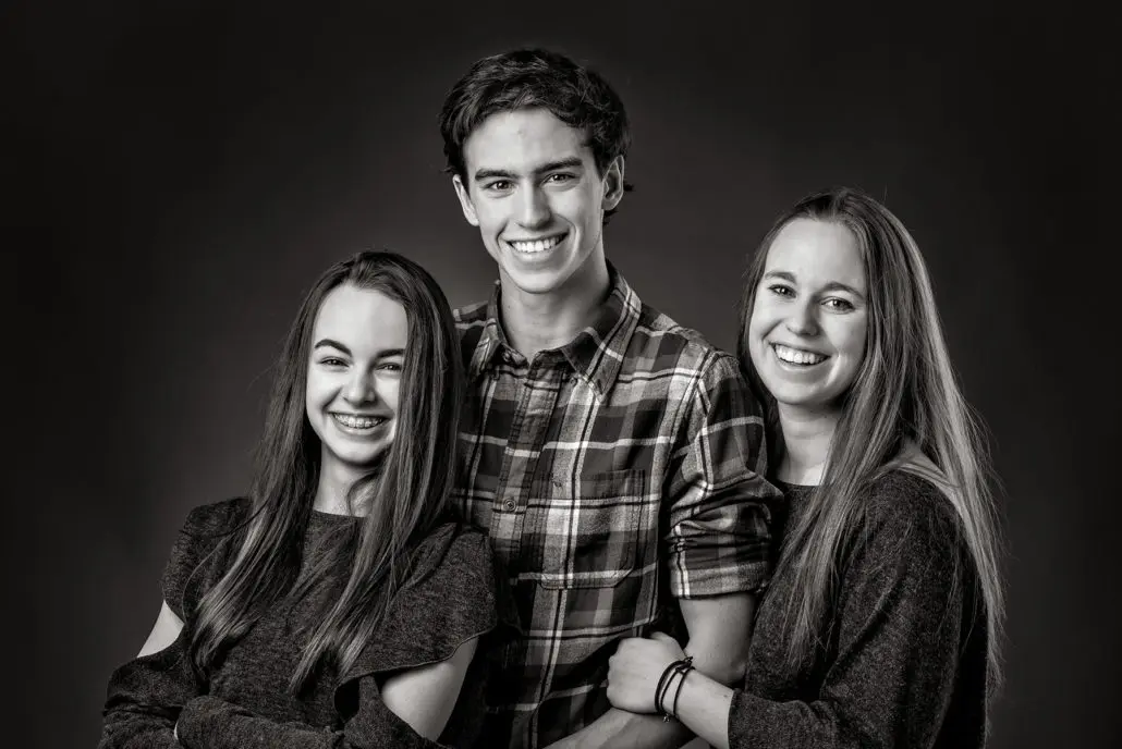 portrait studio noir et blanc